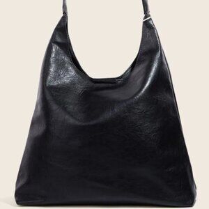 Fame Faux Leather Tote Bag